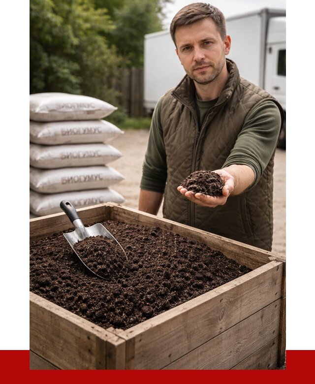 Купить биогумус в Тихорецке с доставкой от 8761 р. за куб | ПРОНЕРУДТхр