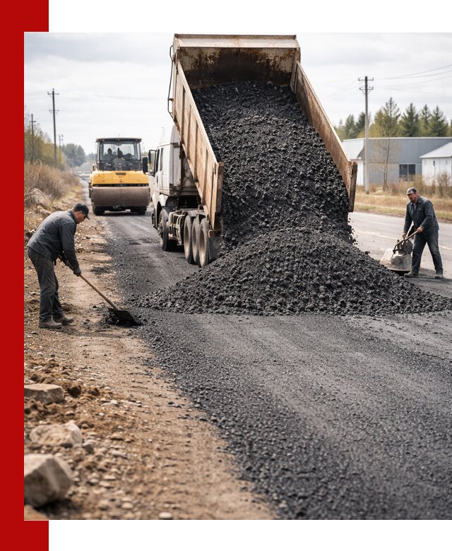 Асфальтовая крошка для дорог в Тихорецке — поставка и доставка