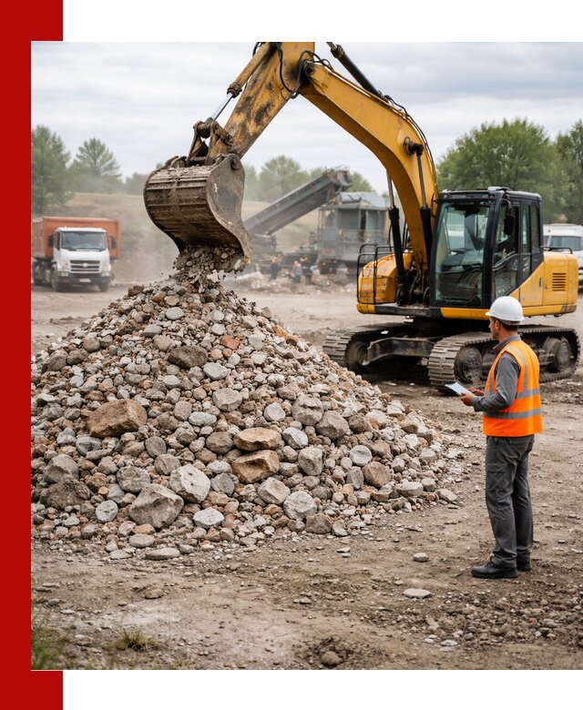 Доставка и вывоз строительного боя в Тихорецке