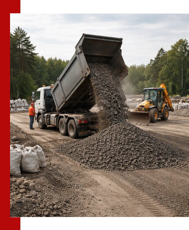 Доставка дробленого асфальта в Тихорецке для дорожных работ