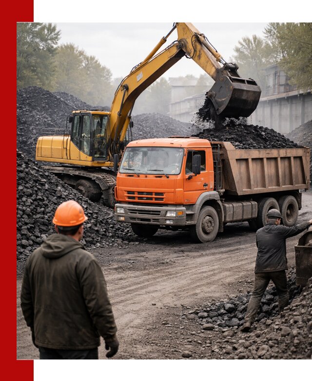 Доставка угля автотранспортом в Тихорецке быстро и выгодно