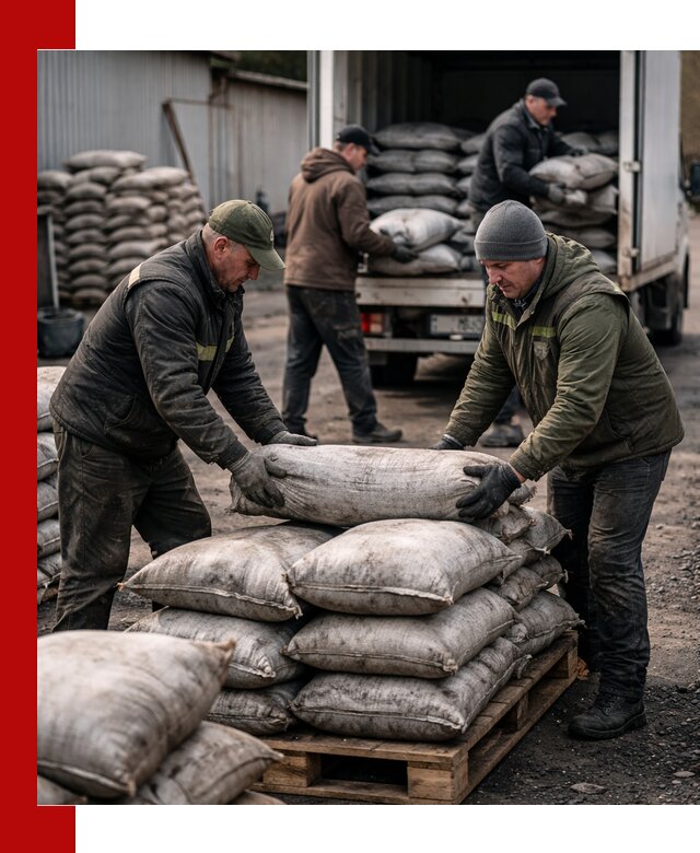 Доставка угля в мешках по выгодным ценам в Тихорецке