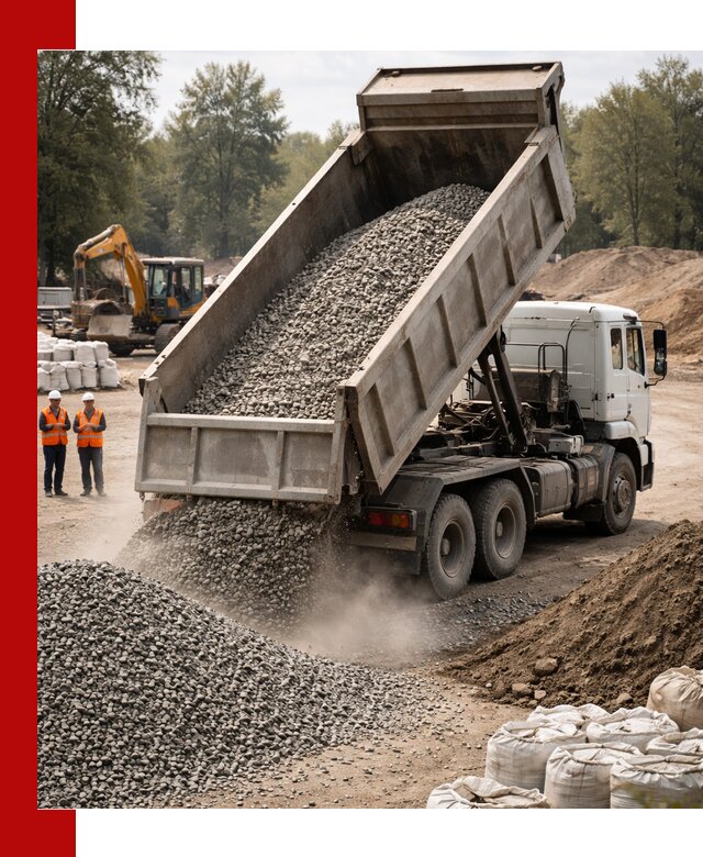 Аренда самосвала в Тихорецке для доставки сыпучих и нерудных материалов