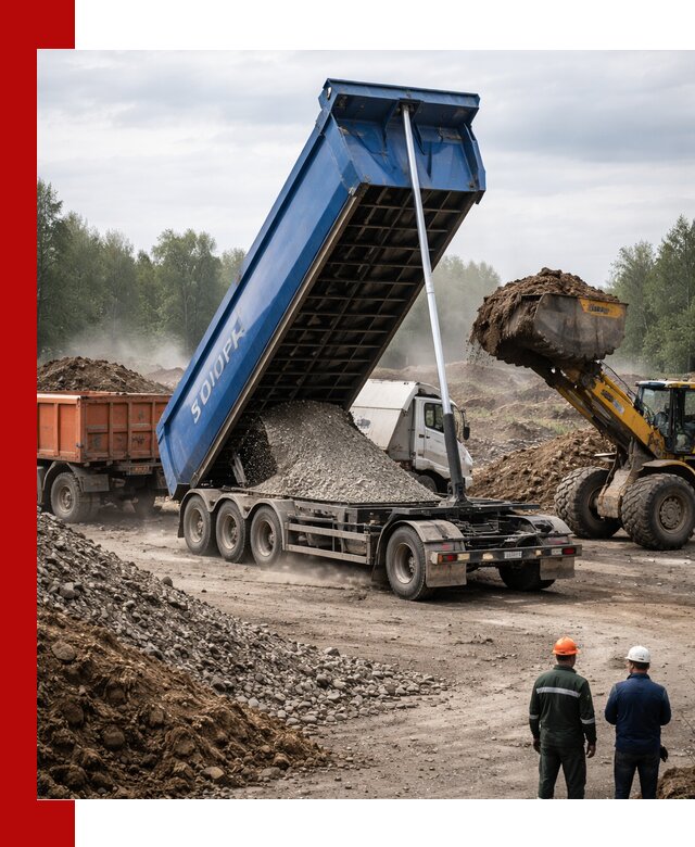 Аренда тонар 40 тонн в Тихорецке с доставкой материалов