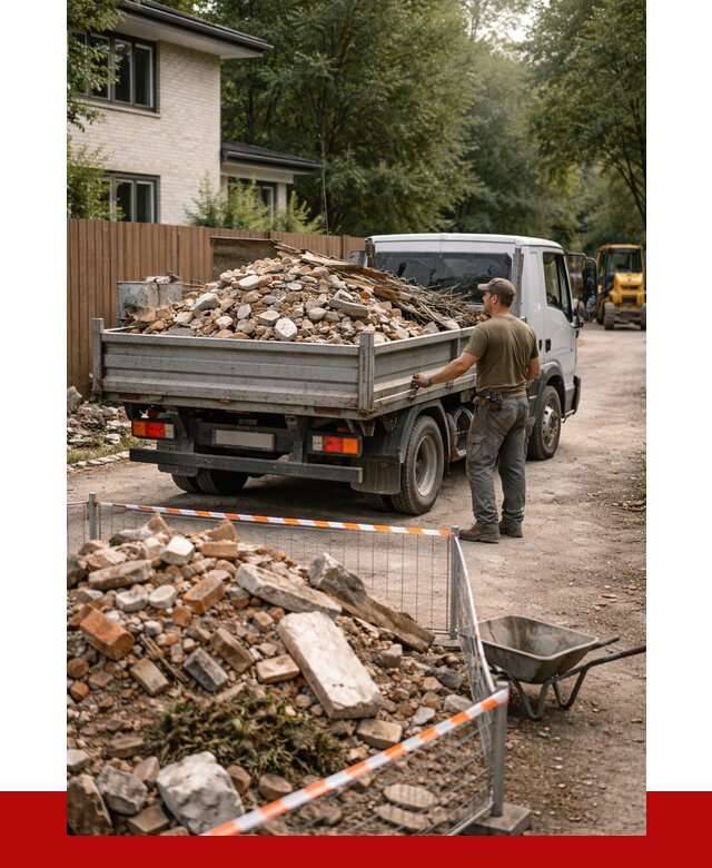 Вывоз строительного мусора с погрузкой в Тихорецке от 7730 р | ПРОНЕРУДТхр