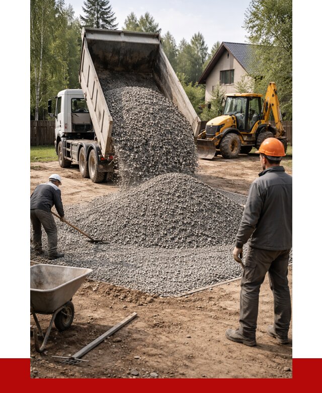 Отсыпка участка щебнем в Тихорецке от 6700 р. ПРОНЕРУДТхр