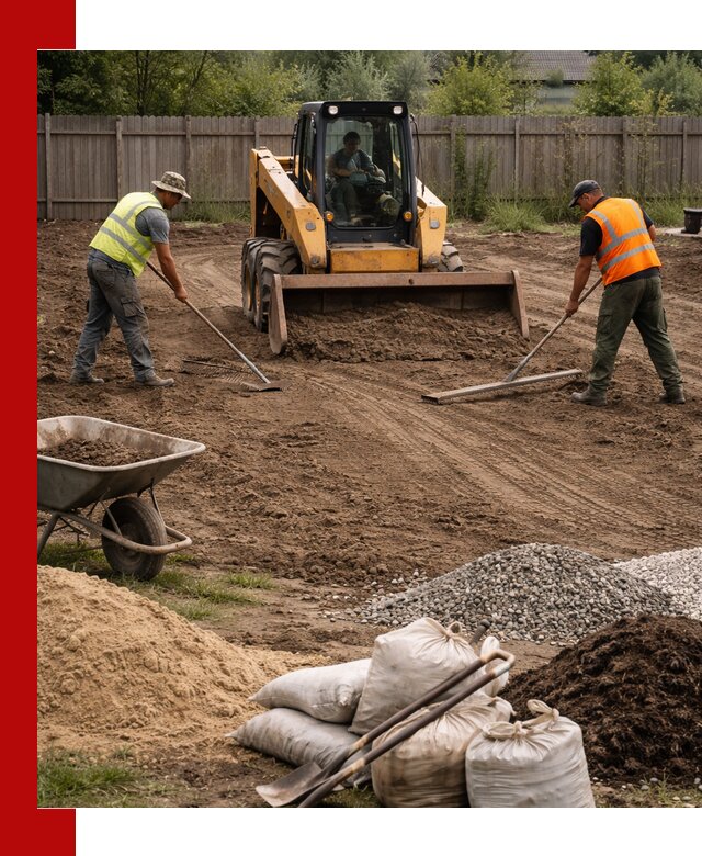 Выравнивание участка под строительство и благоустройство в Тихорецке