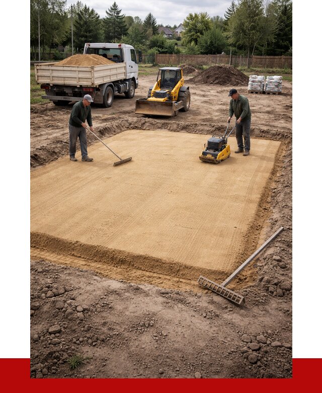 Устройство песчаной подушки в Тихорецке от 4638 р. ПРОНЕРУДТхр