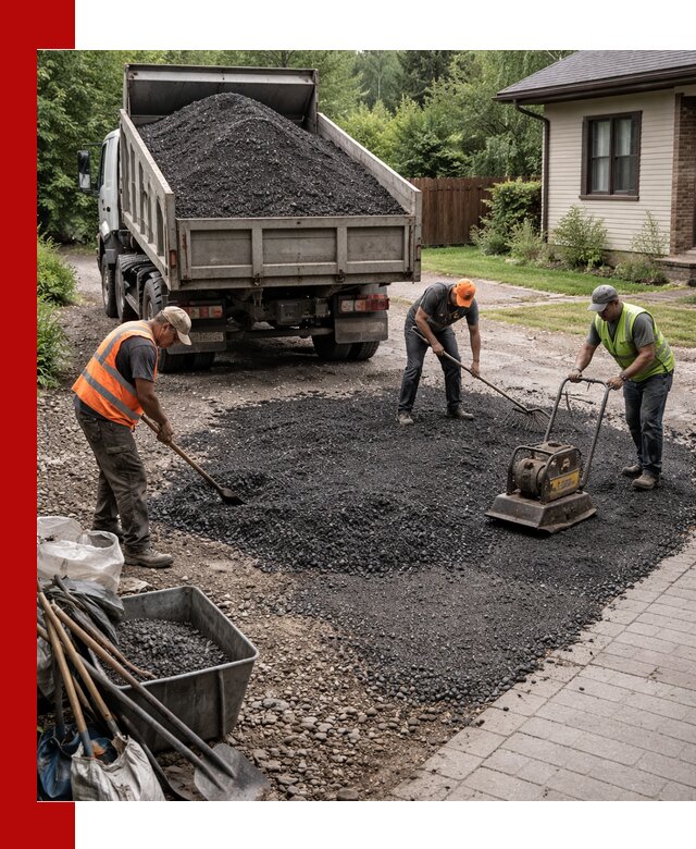 Асфальтовая крошка для двора с доставкой в Тихорецке